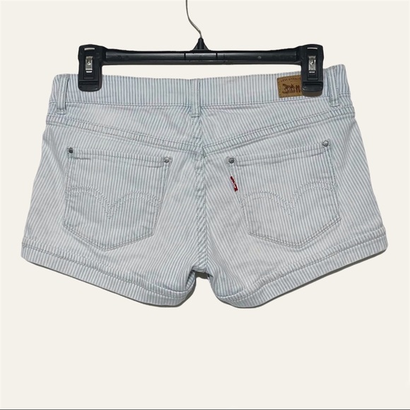 Levi’s Shorty Shorts Lightwash Striped - Picture 3 of 10